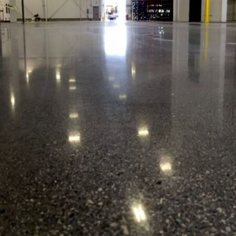 polished cement floors