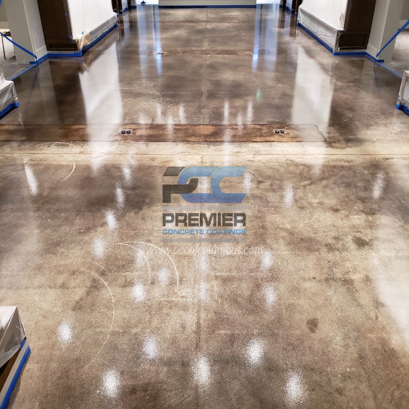 Retail Store Concrete Staining