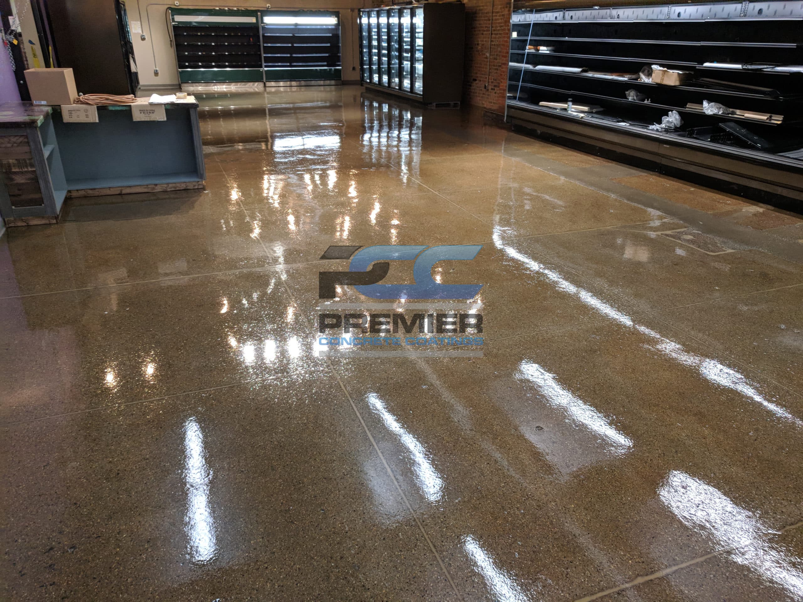 retail store flooring polished sealed concrete columbus ohio