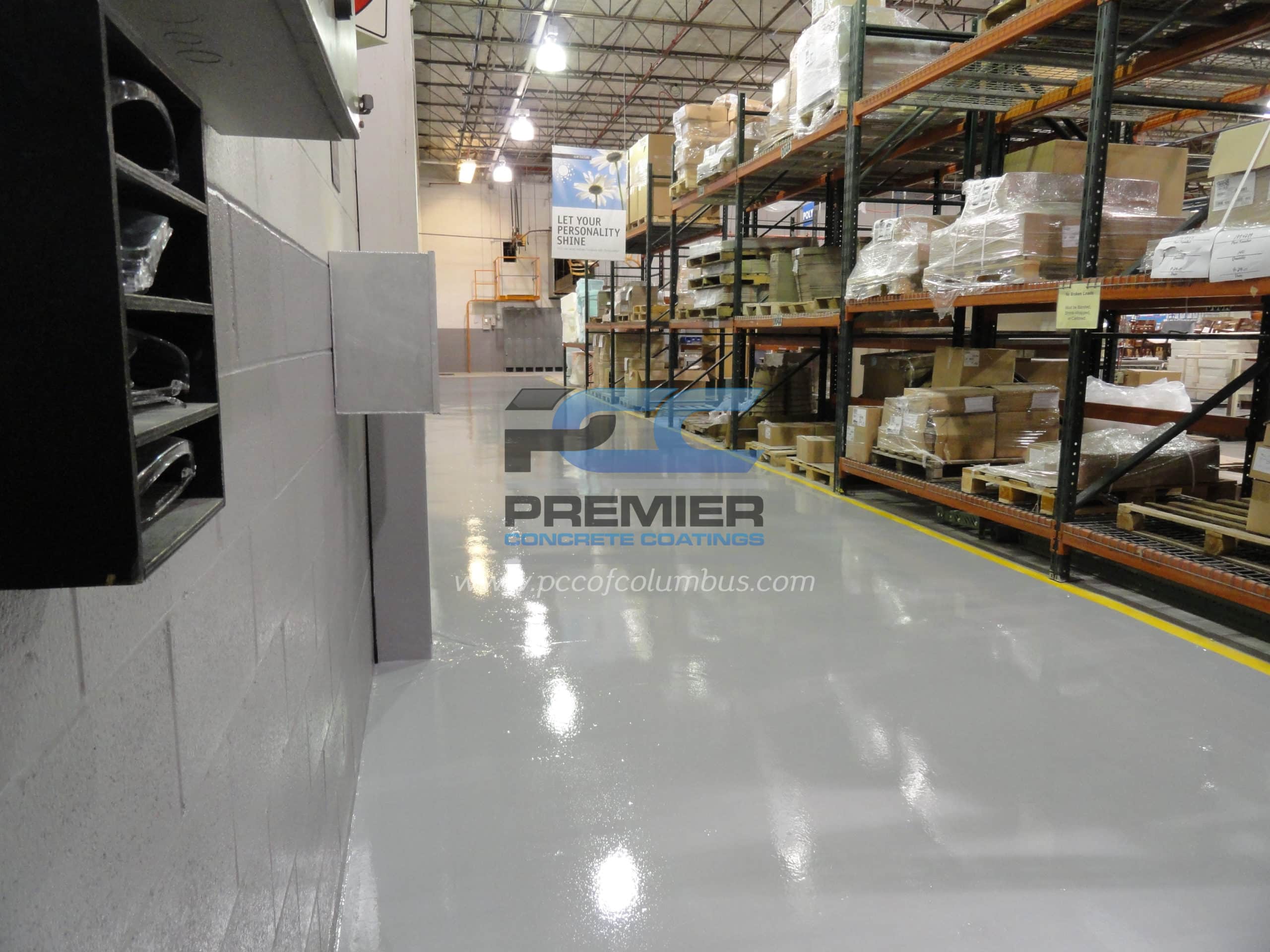 warehouse gray epoxy flooring worthington ohio